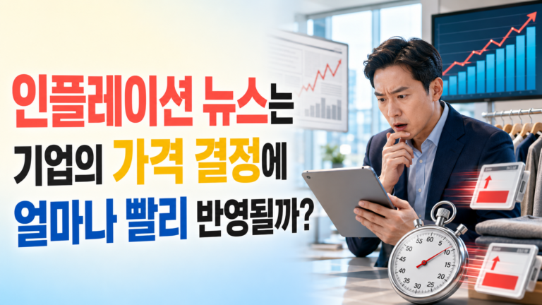 인플레이션 뉴스는 기업의 가격 결정에 얼마나 빨리 반영될까?