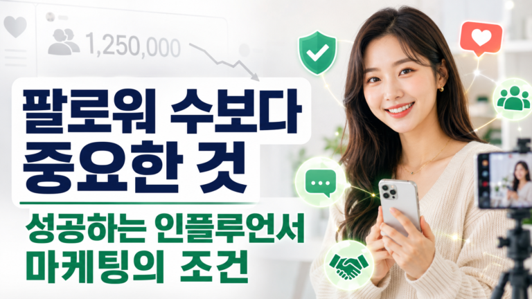 팔로워 수보다 중요한 것: 성공하는 인플루언서 마케팅의 조건