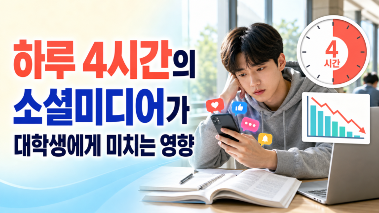 하루 4시간의 소셜미디어가 대학생에게 미치는 영향