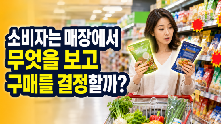 소비자는 매장에서 무엇을 보고 구매를 결정할까?